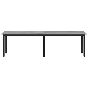 vidaXL παγκάκι Γκρι Sonoma 160x35x45cm Επεξεργασμένο Ξύλο