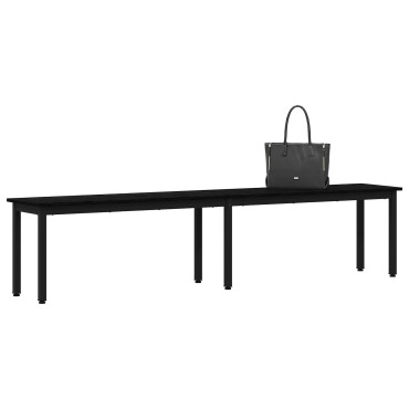 vidaXL παγκάκι Μαύρη Οξυά 200x35x45cm Επεξεργασμένο Ξύλο