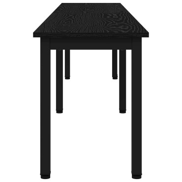 vidaXL παγκάκι Μαύρη Οξυά 200x35x45cm Επεξεργασμένο Ξύλο