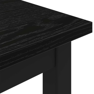 vidaXL παγκάκι Μαύρη Οξυά 200x35x45cm Επεξεργασμένο Ξύλο