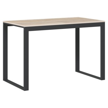 vidaXL Γραφείο Υπολογιστή Μαύρο/Δρυς 110x60x73cm από Μοριοσανίδα 1 τεμ.