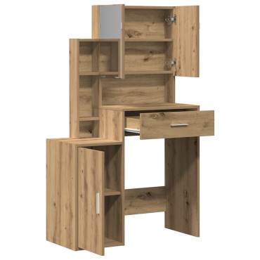 vidaXL Τραπέζι περιποίησης Artisan Oak 80x35x132cm