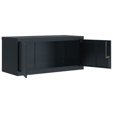 vidaXL Αρχειοθήκη Ανθρακί 90x40x40cm Ατσάλινη 1 τεμ.