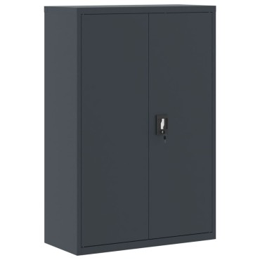 vidaXL Αρχειοθήκη Ανθρακί 90x40x180cm Ατσάλινη