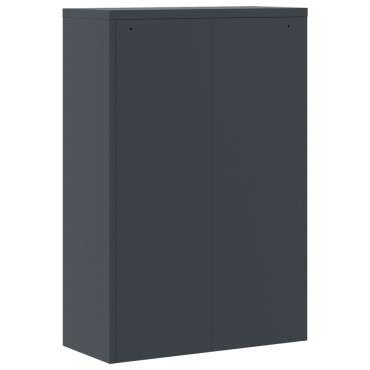 vidaXL Αρχειοθήκη Ανθρακί 90x40x180cm Ατσάλινη