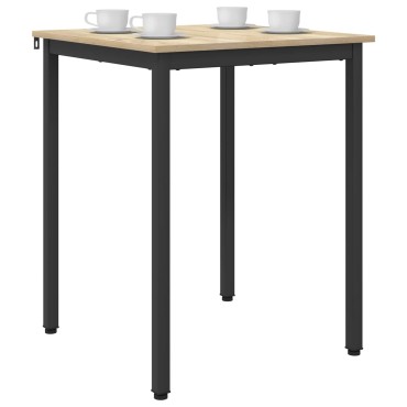 vidaXL Τραπεζαρίες 60x60x75cm Επεξεργασμένο Ξύλο Sonoma Δρυς