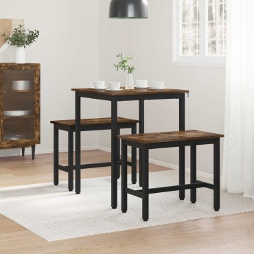 vidaXL Τραπεζαρίες 60x60x75cm Επεξεργασμένο Ξύλο τετράγωνο
