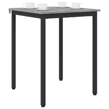 vidaXL Τραπεζαρίες 60x60x75cm Επεξεργασμένο Ξύλο Γκρι Sonoma
