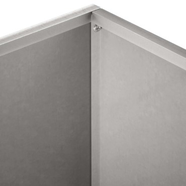 vidaXL Γλάστρα Κήπου 2 τμχ. Ασημί 60 x 60 x 30 cm Ανοξείδωτο Ατσάλι