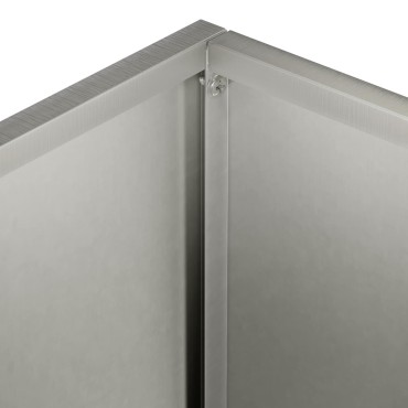 vidaXL Γλάστρα Κήπου Ασημί 50 x 40 x 75 εκ. Ανοξείδωτο Ατσάλι