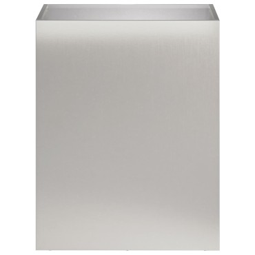 vidaXL Γλάστρα Κήπου 2 τμχ. Ασημί 40 x 30 x 50 cm Ανοξείδωτο Ατσάλι