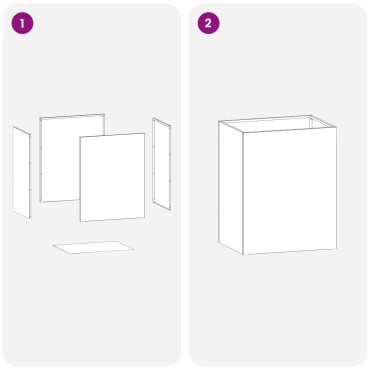 vidaXL Γλάστρα Κήπου 2 τμχ. Ασημί 40 x 30 x 50 cm Ανοξείδωτο Ατσάλι