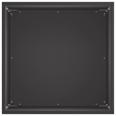 vidaXL Γλάστρα Κήπου Μαύρο 30 x 30 x 50 cm Ψυχρής έλασης χάλυβας