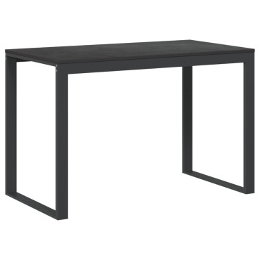 vidaXL Γραφείο Υπολογιστή Μαύρο 110x60x73cm από Μοριοσανίδα 1 τεμ.