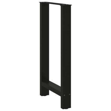 vidaXL Πόδια Τραπεζιού Μπαρ 2 τεμ. Μαύρα 40x(90-91)cm Ατσάλι