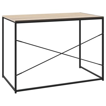 vidaXL Γραφείο Υπολογιστή Μαύρο 110x60x70cm Επεξεργασμένο Ξύλο 1 τεμ.