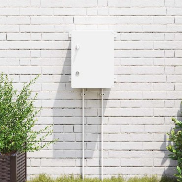 vidaXL Ντουλάπι Ελέγχου Γκρι 37 x 16,5 x 40 εκ ΑΒΣ Πλαστικό