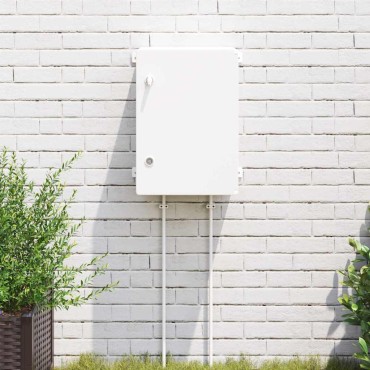 vidaXL Ντουλάπι Ελέγχου Γκρι 42 x 19,5 x 50 εκ ΑΒΣ Πλαστικό
