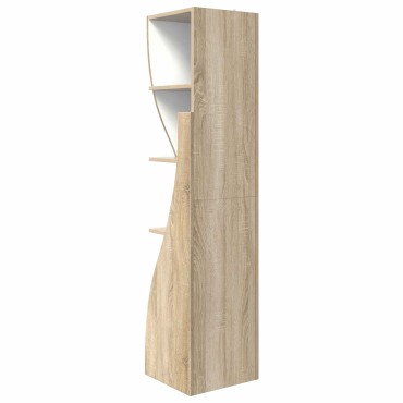 vidaXL Γωνιακό Ντουλάπι 32x32x140cm Επεξεργασμένο Ξύλο Δρύς Sonoma