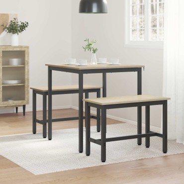 vidaXL Τραπεζαρίες 70x70x75cm Επεξεργασμένο Ξύλο Sonoma Δρυς