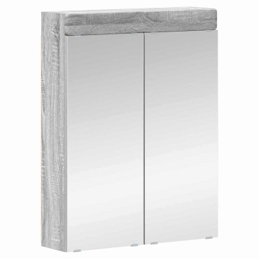 vidaXL Σετ Επίπλων Μπάνιου TULUM 5 τεμ. Γκρίζο Σονομα 60x34x63 εκ