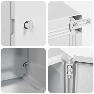 vidaXL Ντουλάπι Ελέγχου Γκρι 25 x 13 x 24 εκ ΑΒΣ Πλαστικό