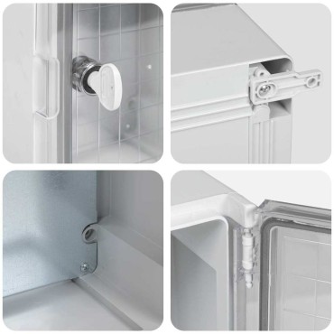 vidaXL Ντουλάπι Ελέγχου Γκρι 25 x 13 x 24 εκ ΑΒΣ Πλαστικό