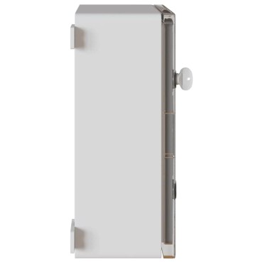 vidaXL Ντουλάπι Ελέγχου Γκρι 37 x 19,5 x 40 εκ ΑΒΣ Πλαστικό