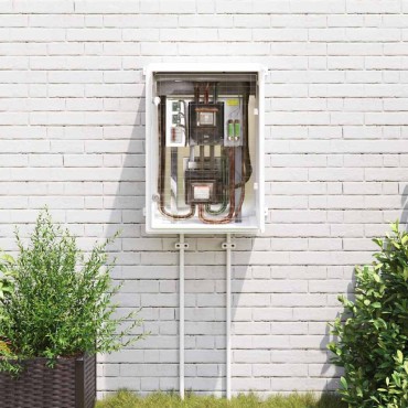 vidaXL Ντουλάπι Ελέγχου Γκρι 57 x 24,5 x 70 εκ ΑΒΣ Πλαστικό