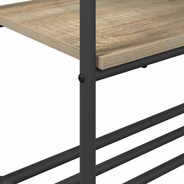 vidaXL Ράφι Ρούχων Sonoma Δρυς 77 x 30 x 171 εκ Επεξεργασμένο Ξύλο