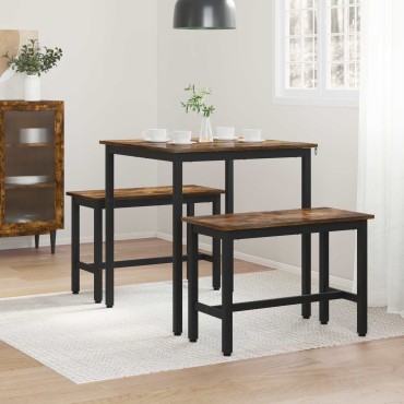 vidaXL Τραπεζαρίες 70x70x75cm Επεξεργασμένο Ξύλο τετράγωνο