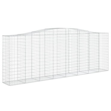 vidaXL Συρματοκιβώτια Τοξωτά 10 τεμ. 400x50x140/160 εκ. Γαλβαν. Ατσάλι