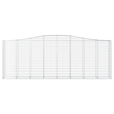 vidaXL Συρματοκιβώτια Τοξωτά 10 τεμ. 400x50x140/160 εκ. Γαλβαν. Ατσάλι