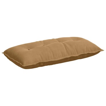 vidaXL Μαξιλάρι Πλάτης Καφέ 100 x 50 cm Υφασμάτινο Κορντουρά