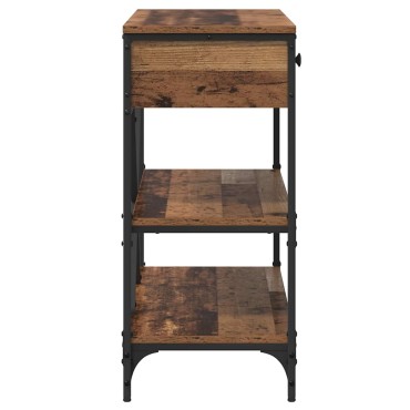 vidaXL Τραπέζι κονσόλας με συρτάρι Καφέ 100x34,5x75cm ξύλο 1 τεμ.