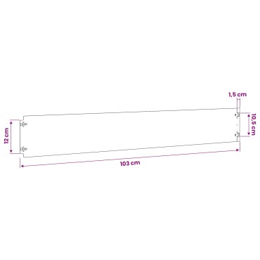 vidaXL Περίγραμμα γκαζόν 30 τμχ. 15 x 103 cm Ατσάλι Ανθρακί