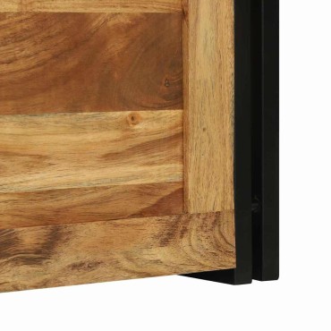 vidaXL Κουτί αποθήκευσης Καφέ και Μαύρο 50x50x50cm