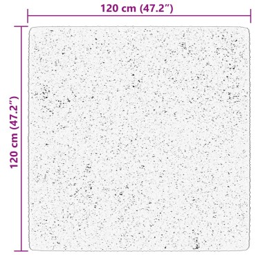 vidaXL Χαλί HUARTE με Κοντό Πέλος Μαλακό/ Πλενόμενο 120x120cm