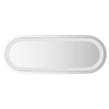 vidaXL Καθρέφτης μπάνιου LED Διαφανές 40 x 15 cm σκληρυμένο γυαλί