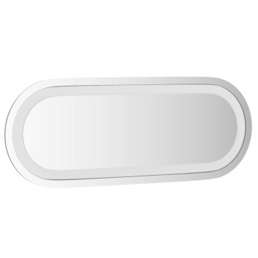 vidaXL Καθρέφτης μπάνιου LED Διαφανές 40 x 15 cm σκληρυμένο γυαλί