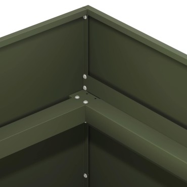 vidaXL Γλάστρα Κήπου Λαδί 120 x 40 x 60 εκ Ψυχρής έλασης χάλυβας