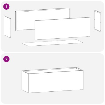 vidaXL Γλάστρα Κήπου Μαύρο 60 x 20 x 20 εκ. Ψυχρής έλασης χάλυβας
