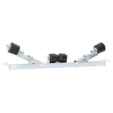 vidaXL Κάτω Στήριξη Τρέιλερ Σκάφους 90,5 x 12 x 32 εκ. Ασημί