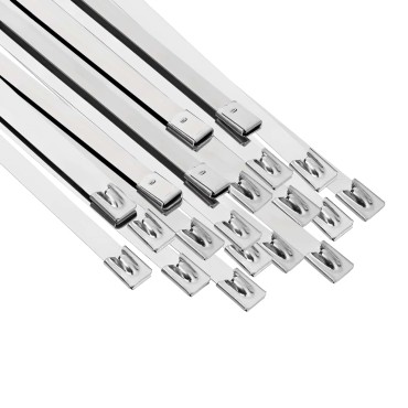 vidaXL Δέσιμο Καλωδίου 25 τμχ. 7,9 x 700 χιλ. Ασημί