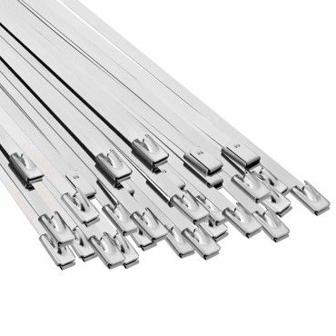 vidaXL Δέσιμο Καλωδίου 50 τμχ. 4,6 x 150 χιλ. Ασημί