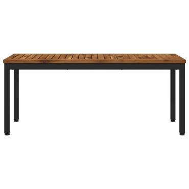 vidaXL Παγκάκι κήπου 108,5x35x45cm Στερεό Ξύλο Ακακίας Ορθογώνιος 1 τεμ.