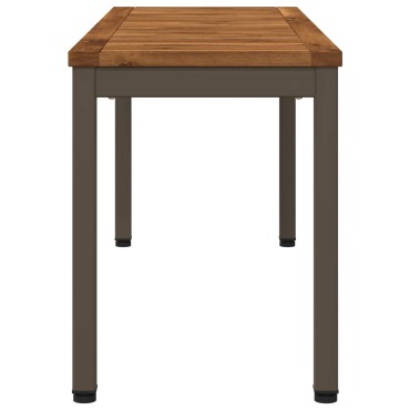 vidaXL Παγκάκι κήπου 108,5x35x45cm Στερεό Ξύλο Ακακίας Ορθογώνιος 1 τεμ.