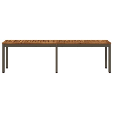 vidaXL Παγκάκι κήπου 161x35x45cm Στερεό Ξύλο Ακακίας Ορθογώνιος 1 τεμ.