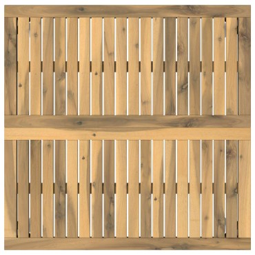 vidaXL Τραπεζάκι σαλονιού Λευκό 80x80,5x45cm Στερεό Ξύλο Ακακίας 1 τεμ.
