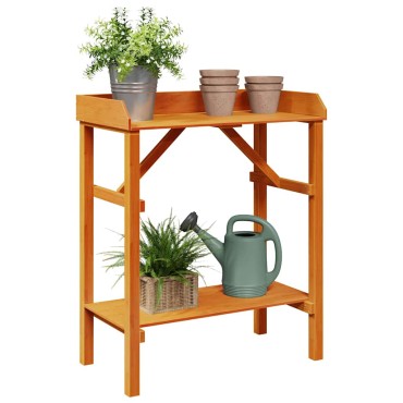 vidaXL Τραπέζι φύτευσης Καφέ 75 x 40 x 90 εκ. Στερεά ξυλεία πεύκου